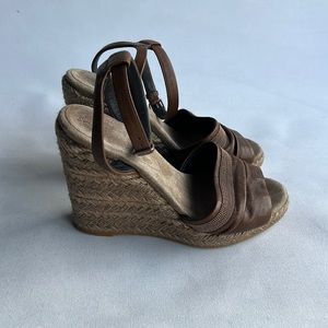 BRUNELLO CUCINELLI Espadrilles Sandals size 37.5 made in Italy. Fits 7US
